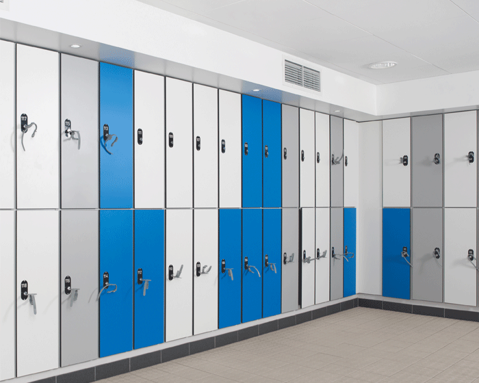 Kemmlit lockers and cubicles specified for spa refit