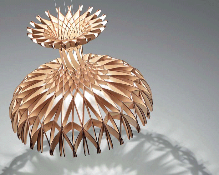 Sculptural lamp inspired by the domes of the Renaissance 