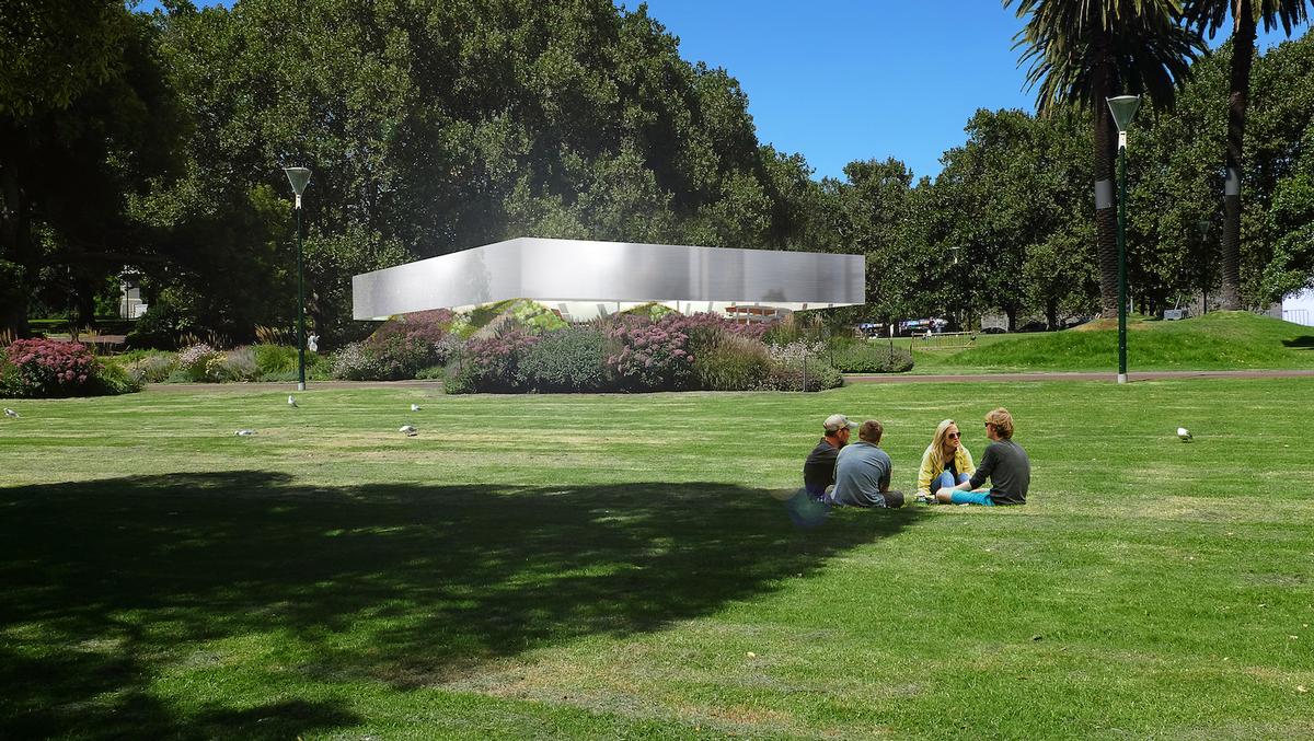 Mpavilion Design Revealed Take A First Look At Oma S Shape